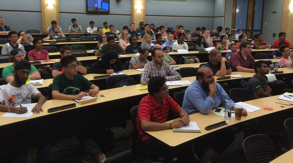 Students attend a CSU Systems Engineering course