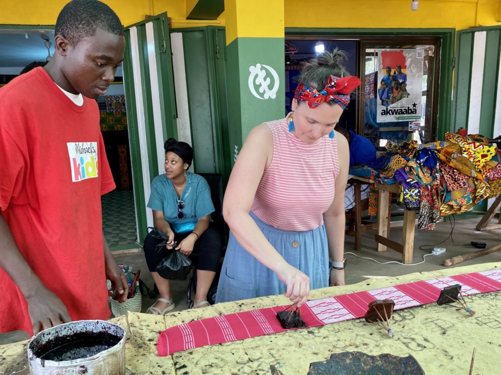 Goldring works with Ghana residents as part of her master's degree program.
