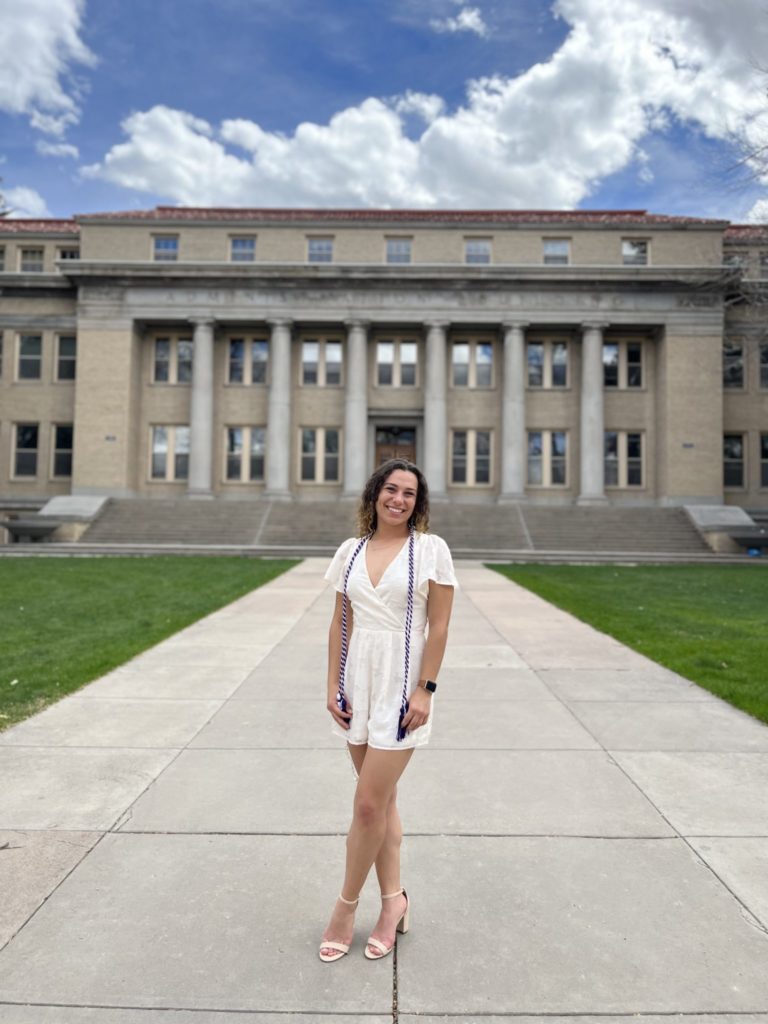 Sarah Verderame poses for a portrait on the CSU Oval
