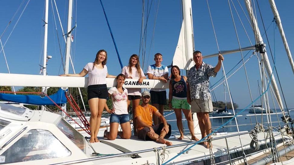Crew of the ganesha yacht