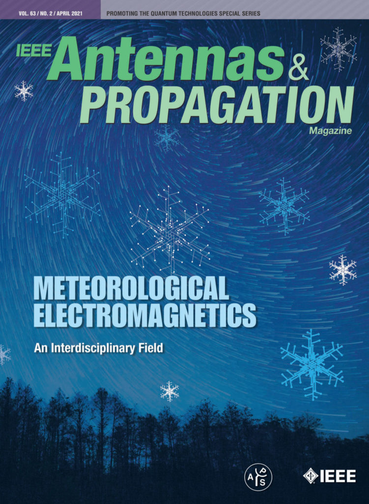 Image of the cover of the 'IEEE Antennas & Propagation Magazine" issue featuring Notaros' article. Teaser reads, 'Meteorological Electromagnetics: An Interdisciplinary Field'