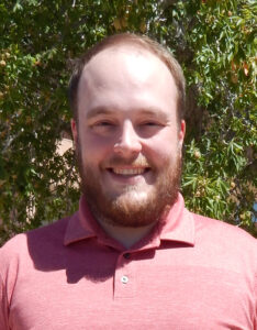 A picture of Aaron Hill, research scientist with Professor Russ Schumacher’s group
